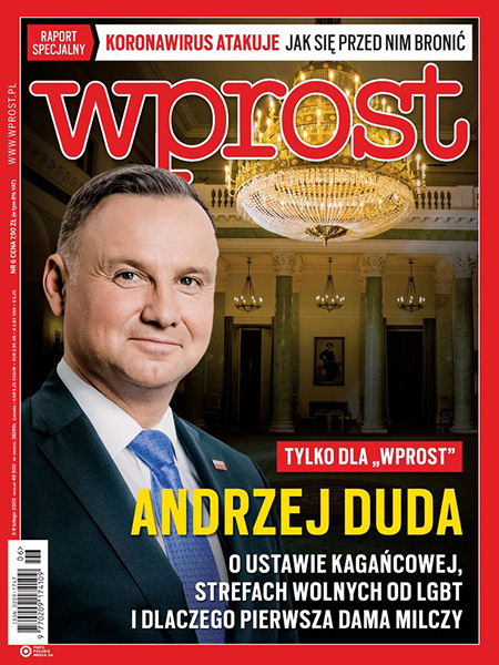 Andrzej Duda, Prezydent Rzeczypospolitej Polskiej. Sesja okładkowa dla tygodnika Wprost.