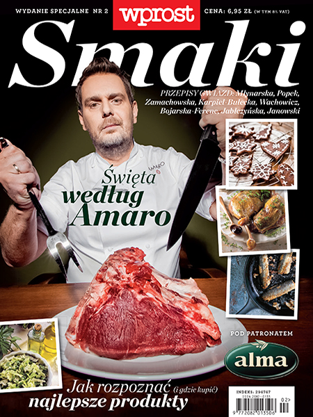 Wojciech Modest Amaro - one of the most outstanding chefs in Poland, host of Hell's Kitchen Polska. Owner of the Atelier Amaro restaurant concept that combines a culinary studio, an exquisite deli and a scene in which he creates the Polish cusine of the 21 century. First restaurant in Poland awarded with Michelin Star. Wprost Smaki magazine cover.