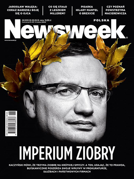 Zbigniew Ziobro, Minister of Justice and Public Prosecutor General. Newsweek magazine cover. Professional politician photoshoot in Warsaw, Poland.